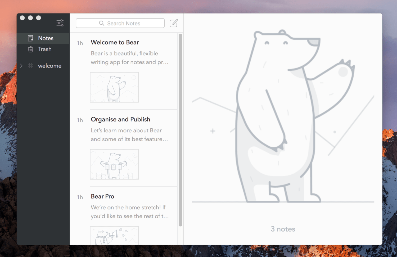 Bear 노트 앱